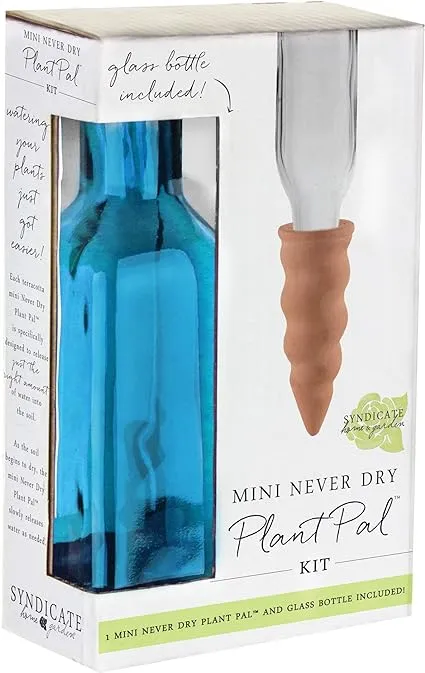 Mini Never Dry Plant Pal Kit with Vintage Watering Bottle