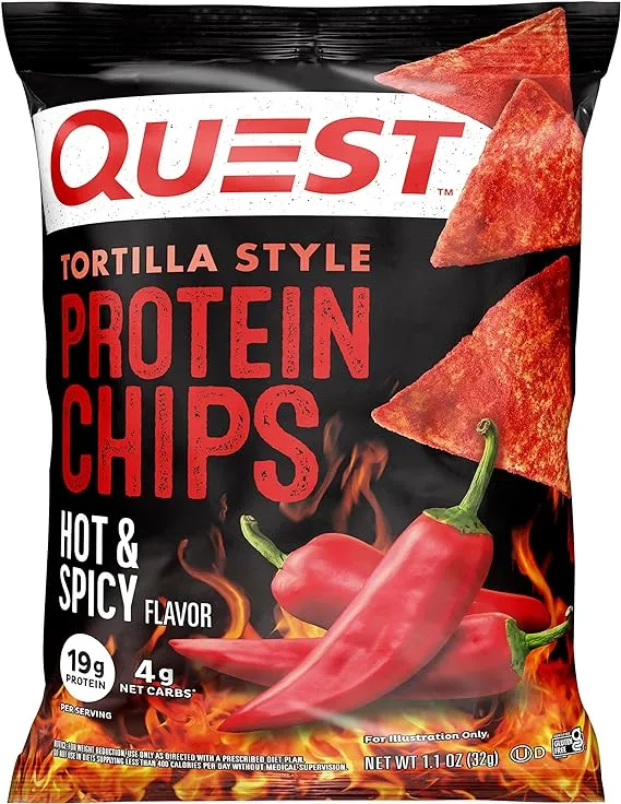 Quest Nutrition Tortilla Style Protein Chips, Low Carb, Nacho Cheese 1.1 Ounce (Pack of 12)Quest Nutrition Tortilla Style Protein Chips, Low Carb, Nacho Cheese 1.1 Ounce (Pack of 12)