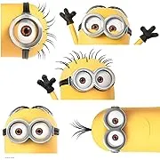 "Despicable Me 3" Peeking Minions Wall Decals