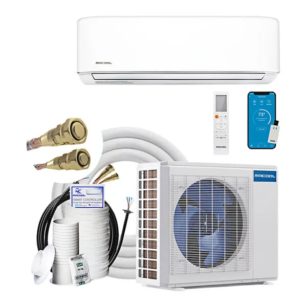 MRCOOL DIY 4th gen ENERGY STAR Single Zone 12000-BTU 22 SEER Ductless Mini Split Air Conditioner and Heater with 25-ft Installation Kit