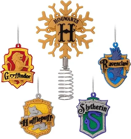 Hallmark Harry Potter Mini Christmas Tree Topper and Ornaments, 5