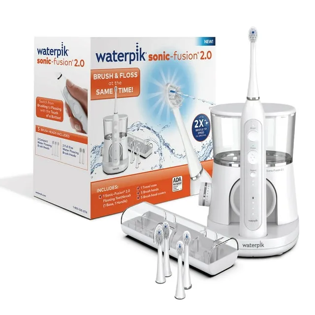 Waterpik Sonic-Fusion 2.0 Flossing Electric Toothbrush, White