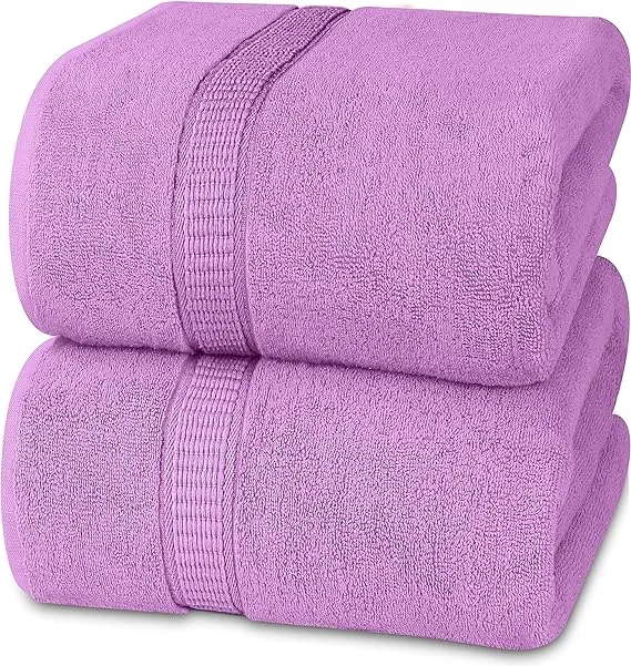 Utopia Towels - Luxurious Jumbo Bath Sheet 2 Piece - 600 GSM (35x70 inches) 100% Ring Spun Cotton - Highly Absorbent and Quick Dry Extra Large Bath to