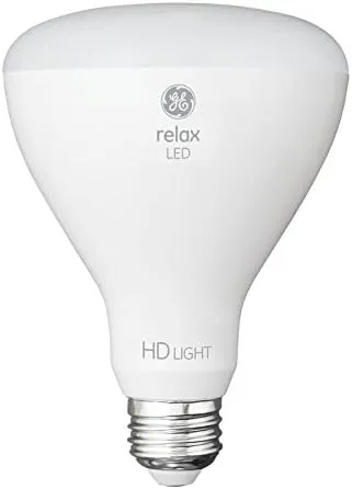 GE Relax 2-Pack 65 W Equivalent Dimmable Soft White Br30 LED Light Fixture Light Bulb