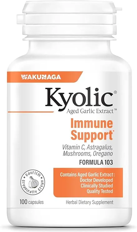 Kyolic, Aged Garlic Extract, Immune, Formula 103, 100 Capsules