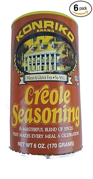 Konriko - Creole Seasoning 6 oz - Wheat Free - Gluten Free - No MSG