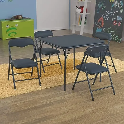 Flash Furniture Kids 5 Piece Folding Table and Chair Set