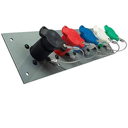 400 Amp male Double Set Screw 5 Position Cam Lock Panel 120/208 / 90° Straight / Caps & Lanyards by ATI Electrical Supply