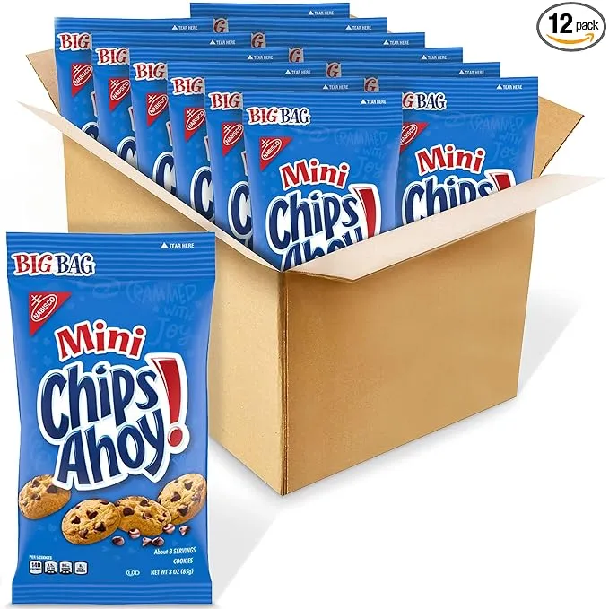 Chips Ahoy! Mini Original Chocolate Chip Cookies, 3 oz