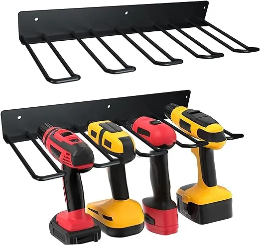 Electric Drill Storage Rack, 2PCS Drill Rack and Storage Holder,Power Tool Holds