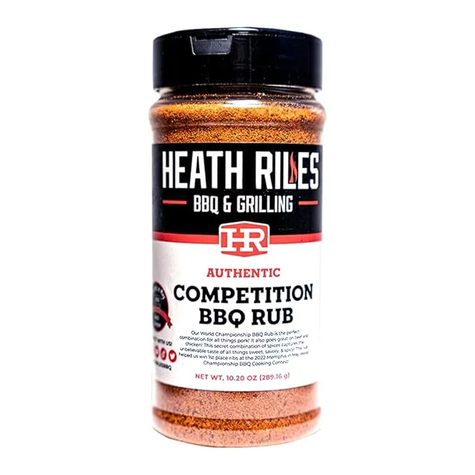 Heath Riles BBQ Rub, Cajun Creole Garlic Butter Rub Seasoning, Champion Pitmaste