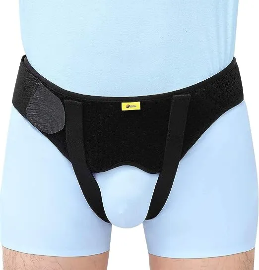 TENB Hernia Belt for Men Hernia Support Truss for Single/Double Inguinal or Sports Hernia, Adjustable Waist Strap with 2 Removable Compression Pads