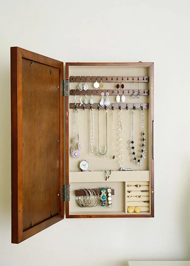 Photo Collage Jewelry Frame, Walnut - Transitional - Jewelry Boxes And Organizers - by Hives & Honey | Houzz