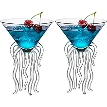 Octopus Cocktail Glass Creative Drinkware Bar Goblet Tools Snifters (Huge 2 T...