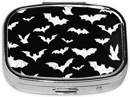 Bat Cameo Pill Organizer, Medicine Storage, Gothic Accessories