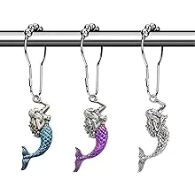 Aimoye Mermaid Shower Curtain Hooks Rings