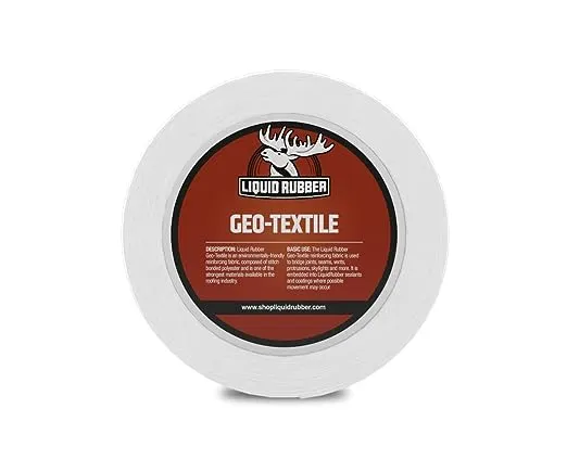 Liquid Rubber Geo-Textile - Use on Seams and Joints to Fix Leaks, Repair and Restore, Easy to Use 4 Inch x 160 Foot Roll