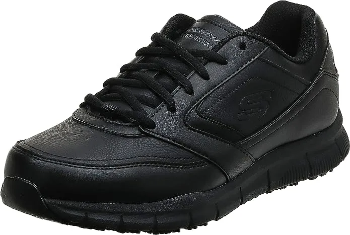 Skechers Nampa Slip-Resistant Men's Work Shoes - Black