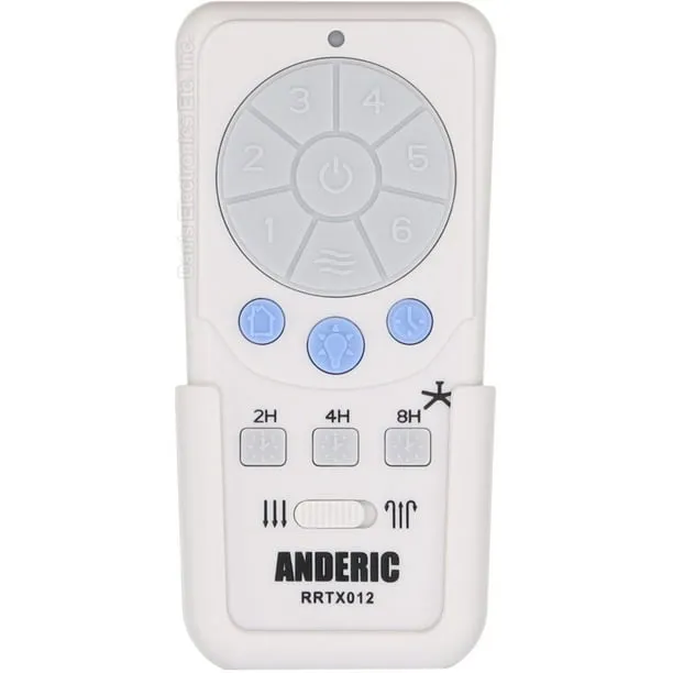 Anderic RRTX012 for Harbor Breeze A25-TX012 A25-TX025 Ceiling Fan Remote Control