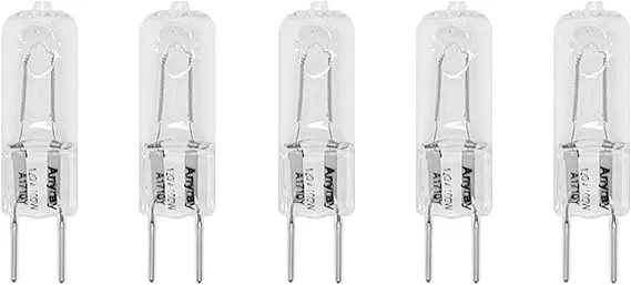 Anyray A1710y 5-Pack G8 100W 100-Watt 130 Volt Halogen T4 Light GY8.6 Bulbs