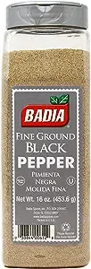 Badia Black Pepper, Fine - 16 oz