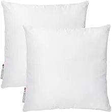 Pal Fabric (Set of 2) Premium 26"X26" White Cotton Feel Microfiber Square Sham ...