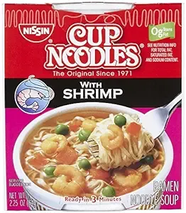 Nissin Cup Noodles Noodle Soup, with Shrimp, Ramen, 6 Pack - 6 pack, 2.25 oz cups