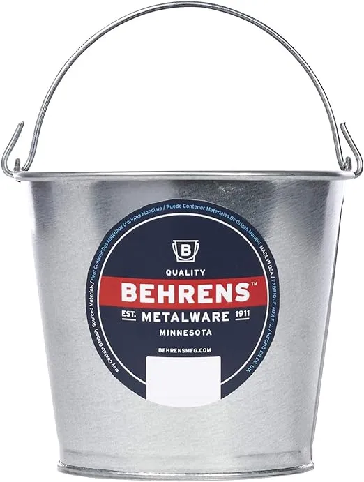 Behrens 2 Quart Galvanized Steel Pail