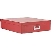 Pioneer Jumbo Scrapbook Storage Box, Red