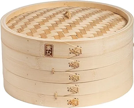 Joyce Chen 12" 2-Tier Bamboo Steamer Baskets