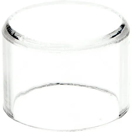 Plymor Clear Acrylic Round Cylinder Display Riser, 1.5 inches (Height) x 2 inches (Depth)