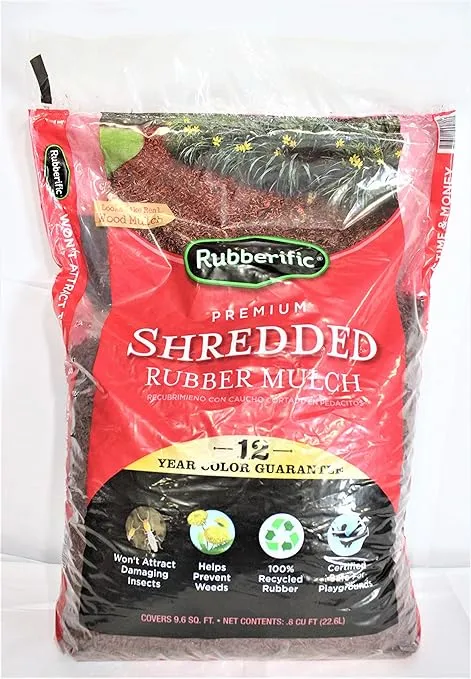 Rubberific Red Rubber Mulch 0.8 Cu. ft.