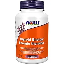 NOW Supplements, Thyroid Energy™, Iodine and Tyrosine plus Selenium, Zinc and Copper, 90 Veg Capsules