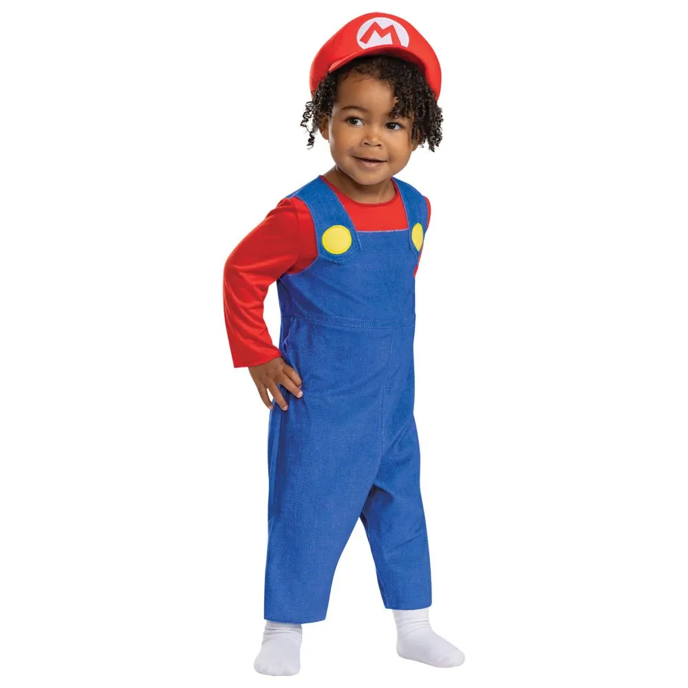 Disguise Infant Mario Costume, Official Super Mario Bros Outfit for Babies