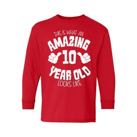 Awkward Styles 6th Birthday Youth Long Sleeve T-Shirt It's My Sixth B-Day ...