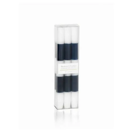 Modern and Festive Blue Formal Candles Set of 6 Pack of 2