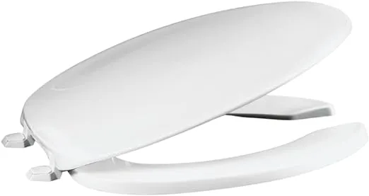 Centoco 620-001 Plastic Elongated Toilet Seat with Open Front White