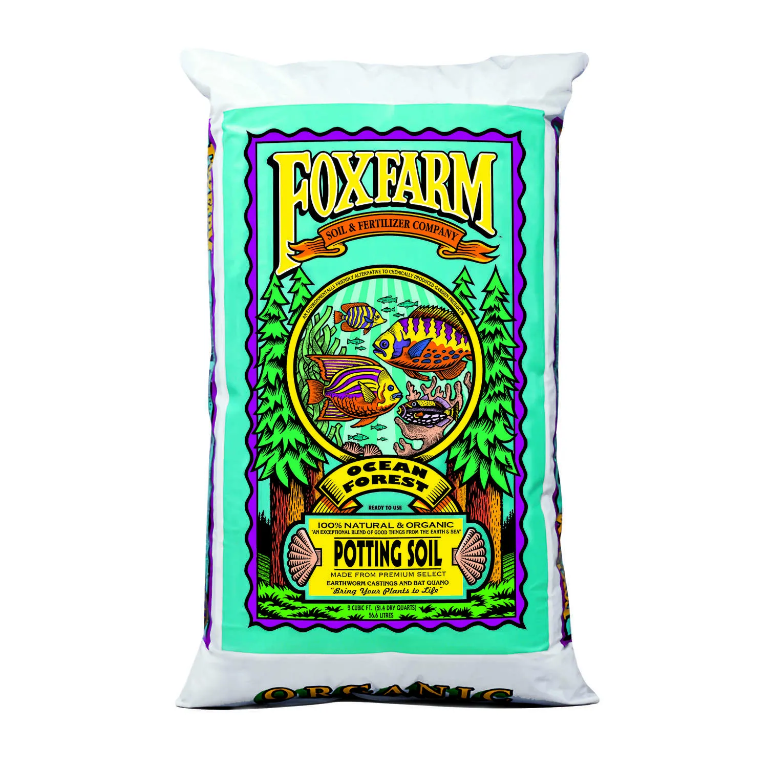 Ocean Forest 40 lbs. 6.3-6.8 pH Plant Garden Potting Soil Mix