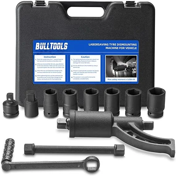 BULLTOOLS Torque Multiplier Wrench,1 Inch Drive Labor Saving Lug Nut Wrench Torque Multiplier 1:58 Lug Nut Remover Torque Wrench