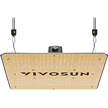 VIVOSUN VS1500 LED Grow Light with Samsung LM301 Diodes & Daisy Chain Driver Dimmable Lights Sunlike Full Spectrum for Indoor Plants Seedling Veg and Bloom Plant Grow Lamps for 3x3 Grow Tent