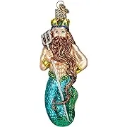 Old World Christmas 24140 Glass Blown Neptune Ornament