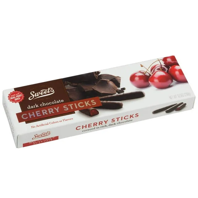 Dark Chocolate Cherry Sticks, Chocolate Candy Sticks