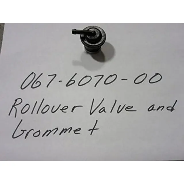 Bad Boy 067-6070-00.  Rollover Valve and Grommet New.  Replaces 067-6052-00.