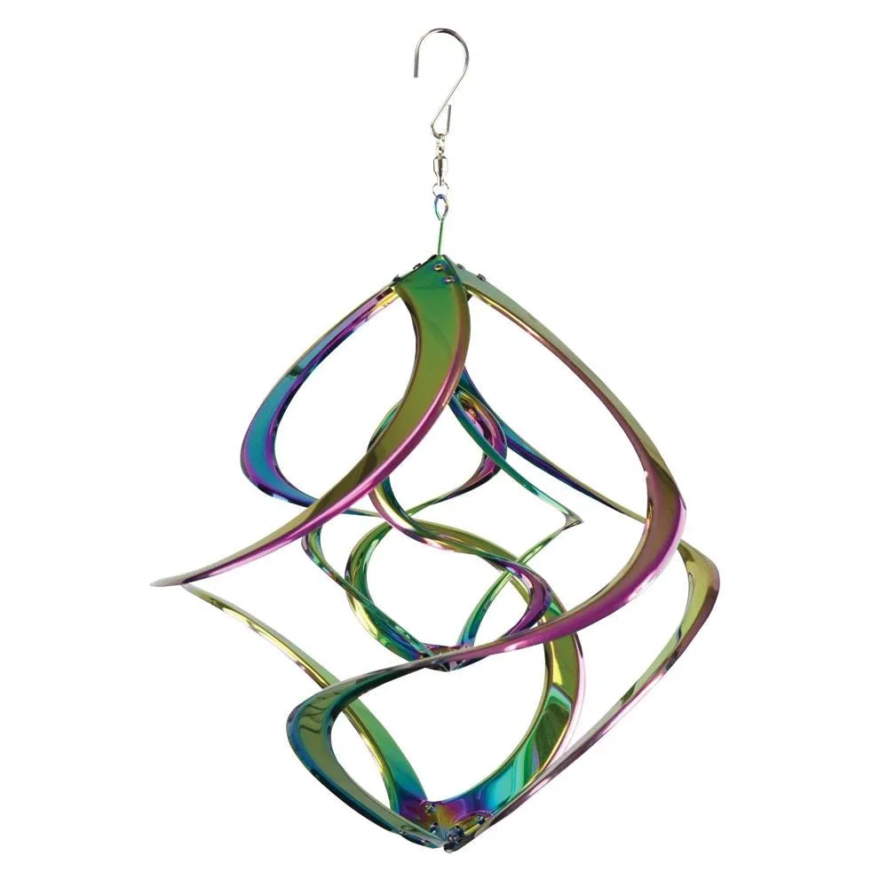 RCS Gifts Cosmix Iridescent Steel Wind Spinner