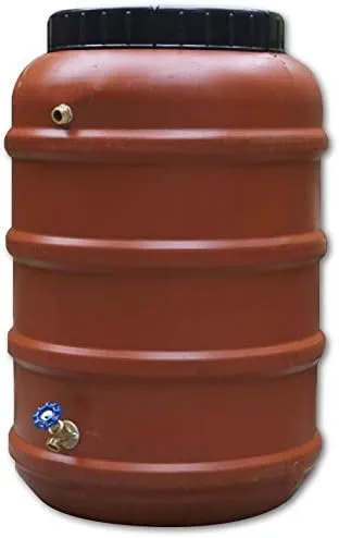 Rain Barrel, DIY Kit, Made from Previously Used Food Grade Barrel, Upcycled, Recycled, 58 Gallon Size