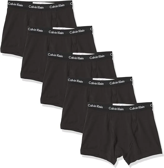 CALVIN KLEIN | Cotton Stretch 5-Pack Boxer Brief | XL Black