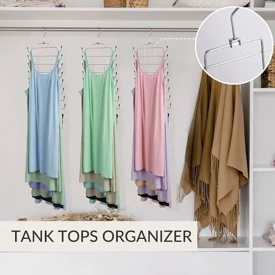 2 Pack Space Saving Tank Top Hanger