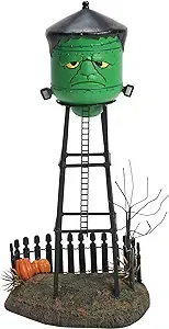 Department 56 Village Accessories Halloween Frankenstein's Water Tower Figurine, 11.42 Inch, Multicolor