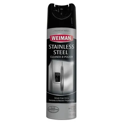 Weiman Stainless Steel Cleaner & Polish Aerosol, 17 fl oz