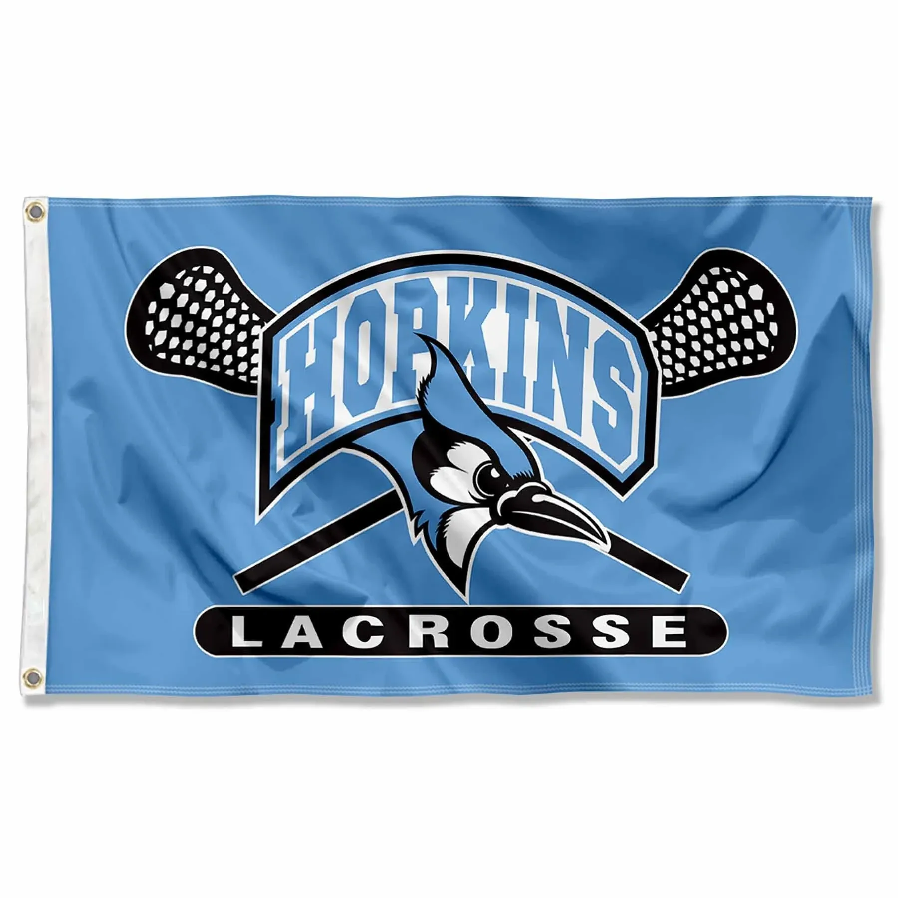 Johns Hopkins Blue Jays Full Size 12 in X 30 in College Lacrosse NCAA Pennant